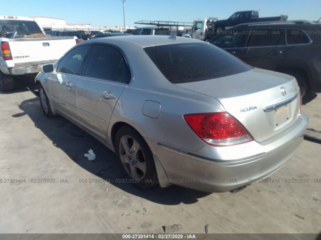 JH4KB165X6C006891 - 2006 ACURA RL  Silver photo 3