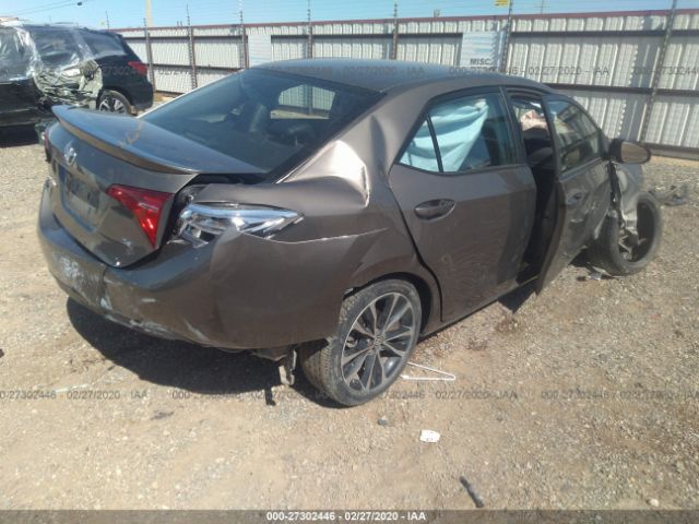 5YFBURHEXHP724202 - 2017 TOYOTA COROLLA L/LE/XLE/SE/XSE Gray photo 4