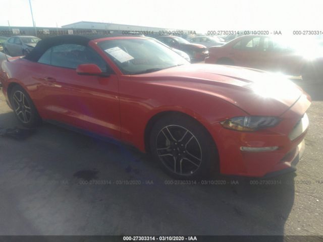 1FATP8UHXL5101647 - 2020 FORD MUSTANG  Red photo 1