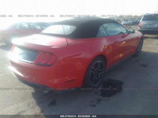 1FATP8UHXL5101647 - 2020 FORD MUSTANG  Red photo 4