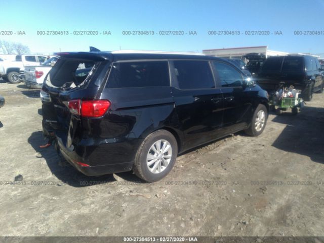 KNDMB5C16G6100155 - 2016 KIA SEDONA LX Black photo 4