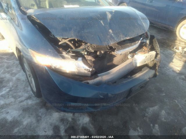 19XFB2F90CE039155 - 2012 HONDA CIVIC EXL Mavi foto 6