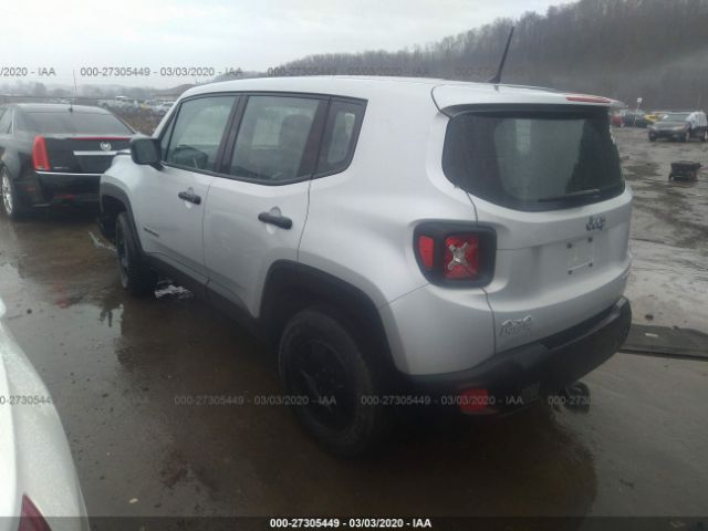 ZACCJBAT9FPB46057 - 2015 JEEP RENEGADE SPORT Silver photo 3