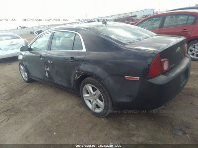 1G1ZB5E10BF147749 - 2011 CHEVROLET MALIBU LS Black photo 3