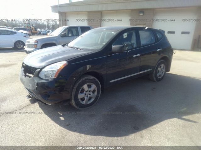 JN8AS5MT9CW278434 - 2012 NISSAN ROGUE S/SV Black photo 2