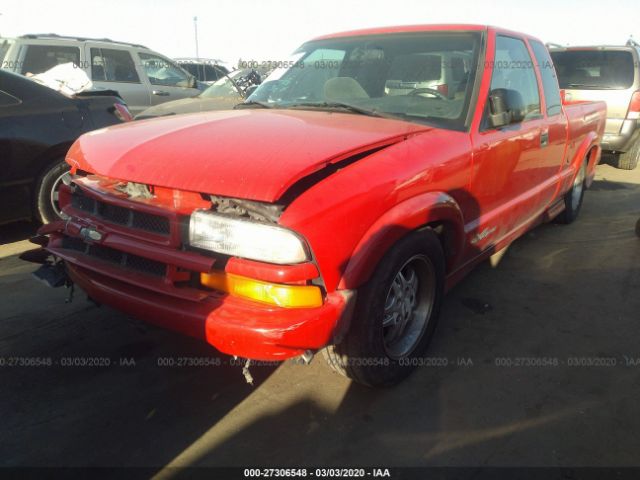 1GCCS19W618166692 - 2001 CHEVROLET S TRUCK S10 Red photo 2