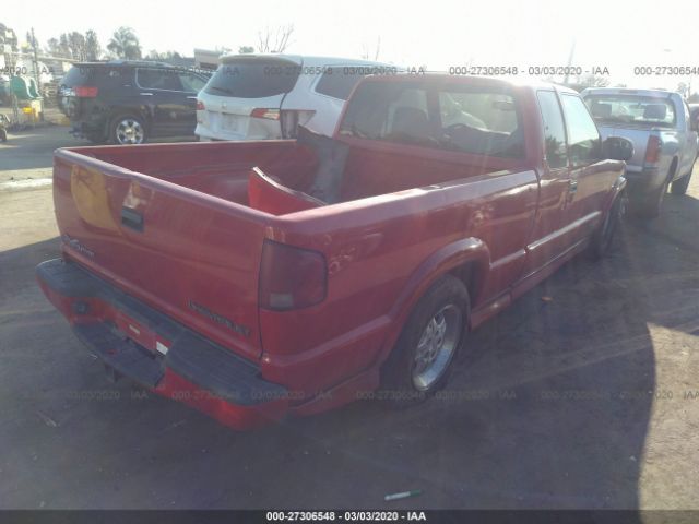 1GCCS19W618166692 - 2001 CHEVROLET S TRUCK S10 Red photo 4