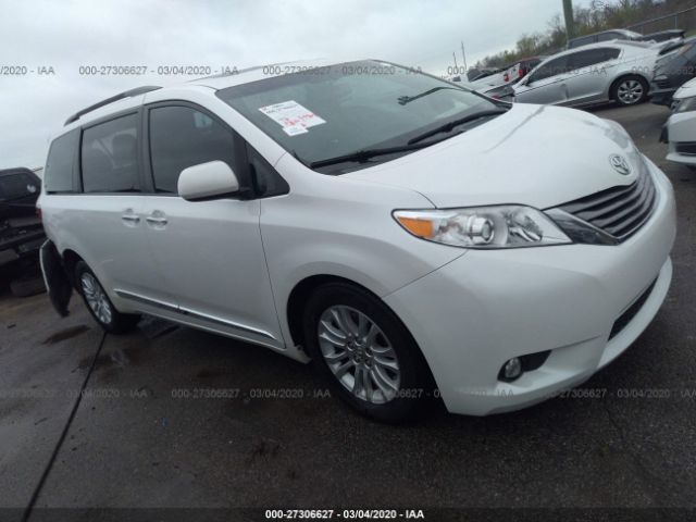 5TDYK3DC2FS599475 - 2015 TOYOTA SIENNA XLE/LIMITED White photo 1