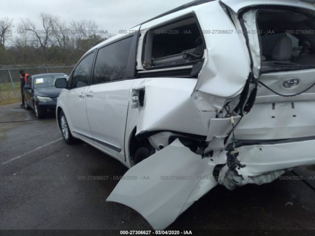 5TDYK3DC2FS599475 - 2015 TOYOTA SIENNA XLE/LIMITED White photo 3