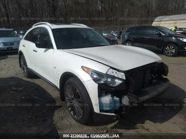 JN8CS1MW3HM416516 - 2017 INFINITI QX70  White photo 1