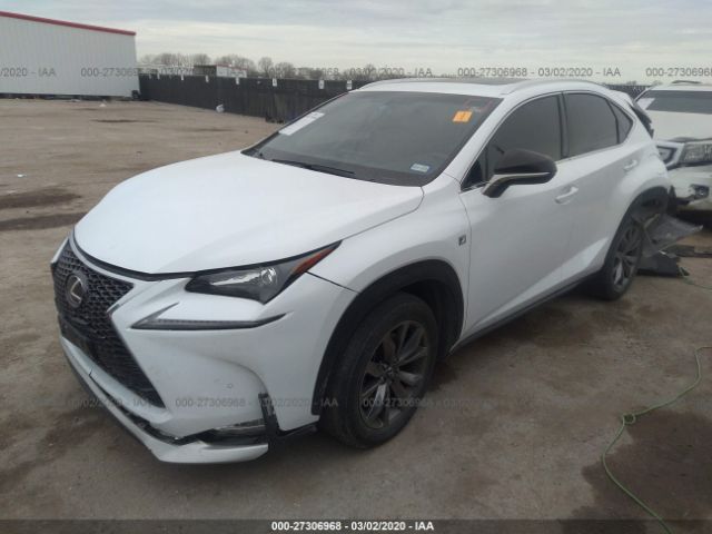 JTJYARBZ6H2055663 - 2017 LEXUS NX 200T/BASE/F SPORT White photo 2