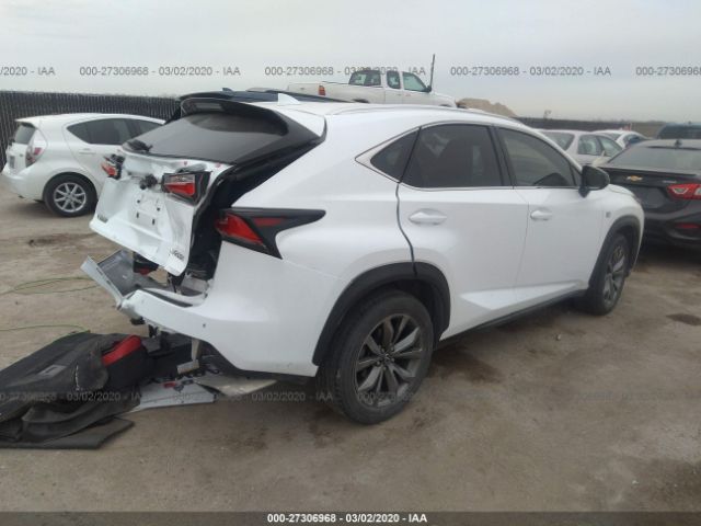 JTJYARBZ6H2055663 - 2017 LEXUS NX 200T/BASE/F SPORT White photo 4