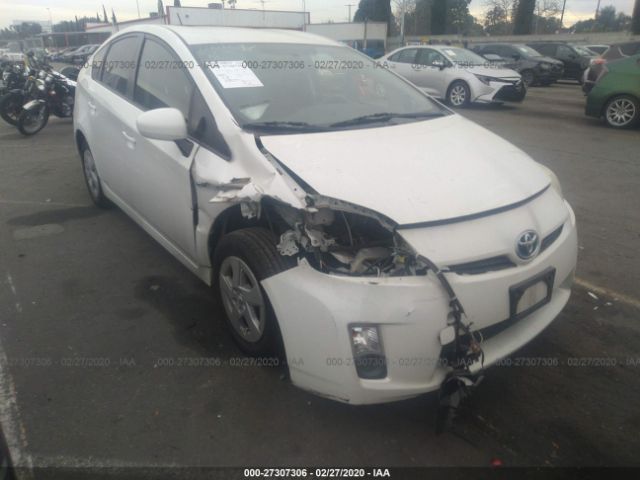 JTDKN3DU8A5085747 - 2010 TOYOTA PRIUS  White photo 1