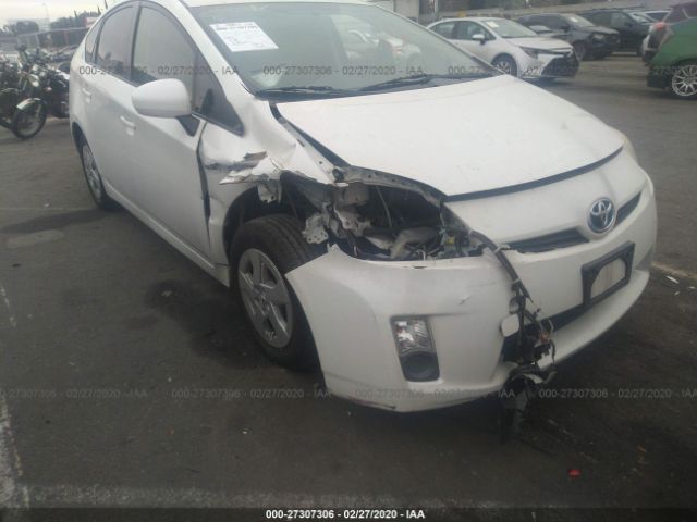 JTDKN3DU8A5085747 - 2010 TOYOTA PRIUS  White photo 6