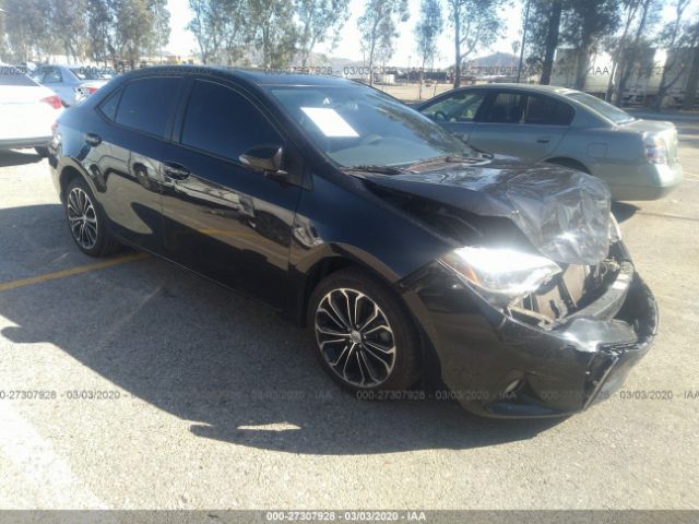 5YFBURHE0FP209917 - 2015 TOYOTA COROLLA L/LE/LE PLS/PRM/S/S PLS Black photo 1