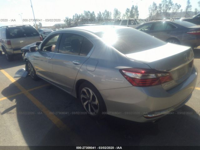 1HGCR3F88HA020067 - 2017 HONDA ACCORD EXL Silver photo 3