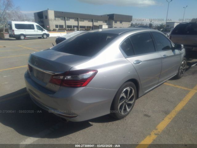 1HGCR3F88HA020067 - 2017 HONDA ACCORD EXL Silver photo 4