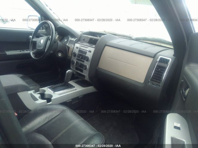 4M2CU87178KJ09578 - 2008 MERCURY MARINER PREMIER Black photo 5