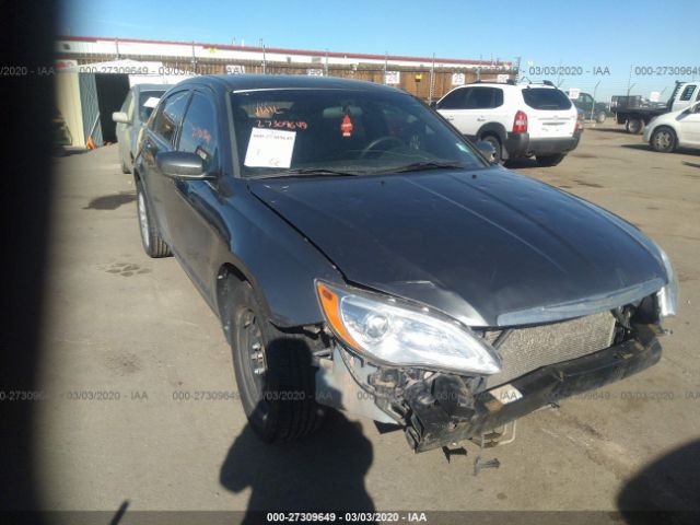 1C3CCBAB0CN154459 - 2012 CHRYSLER 200 LX Gray photo 1