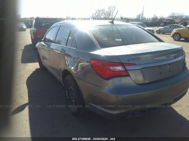 1C3CCBAB0CN154459 - 2012 CHRYSLER 200 LX Gray photo 3