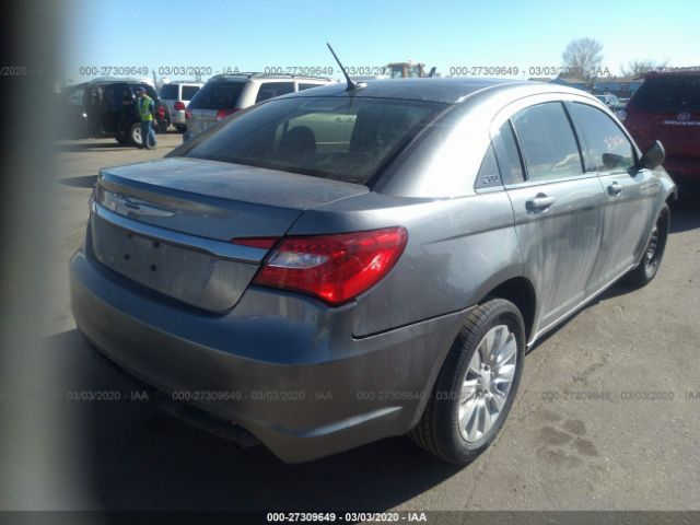 1C3CCBAB0CN154459 - 2012 CHRYSLER 200 LX Gray photo 4