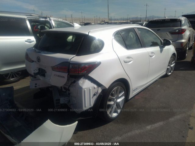 JTHKD5BHXH2287262 - 2017 LEXUS CT 200 White photo 4