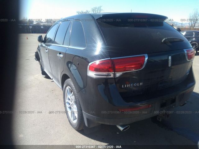 2LMDJ8JK1BBJ17732 - 2011 LINCOLN MKX  Black photo 3