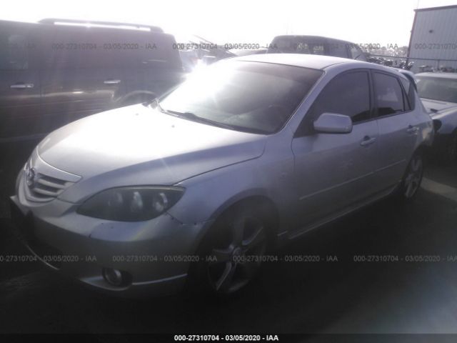 JM1BK144461478866 - 2006 MAZDA 3 HATCHBACK Silver photo 2