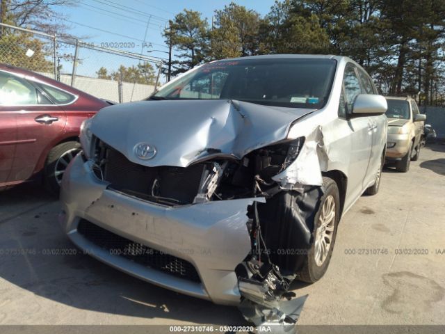 5TDYK3DC7DS382291 - 2013 TOYOTA SIENNA XLE/LIMITED Silver photo 6