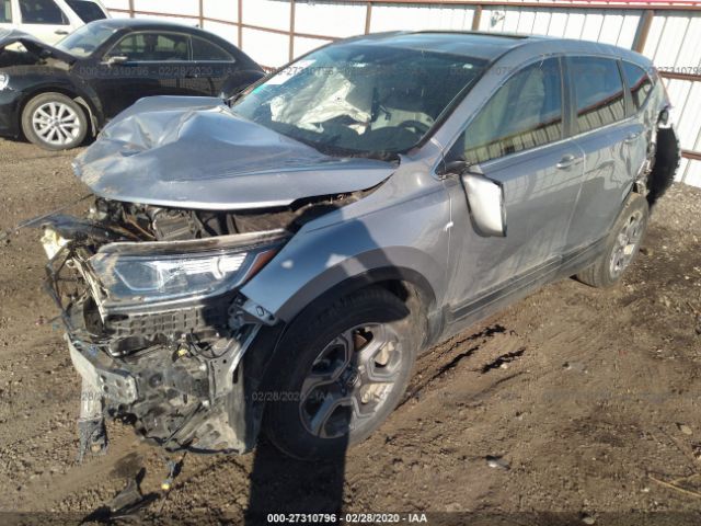 7FARW2H86JE081699 - 2018 HONDA CR-V EXL Silver photo 2