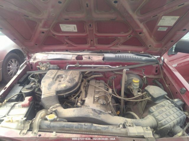 1N6DD26S2WC309886 - 1998 NISSAN FRONTIER KING CAB XE/KING CAB SE Burgundy photo 10