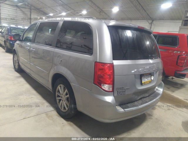 2C4RDGCG8FR712543 - 2015 DODGE GRAND CARAVAN SXT Gray photo 3