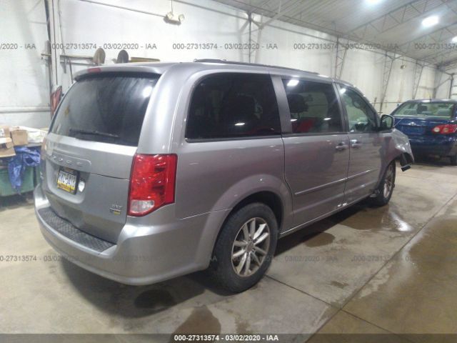 2C4RDGCG8FR712543 - 2015 DODGE GRAND CARAVAN SXT Gray photo 4