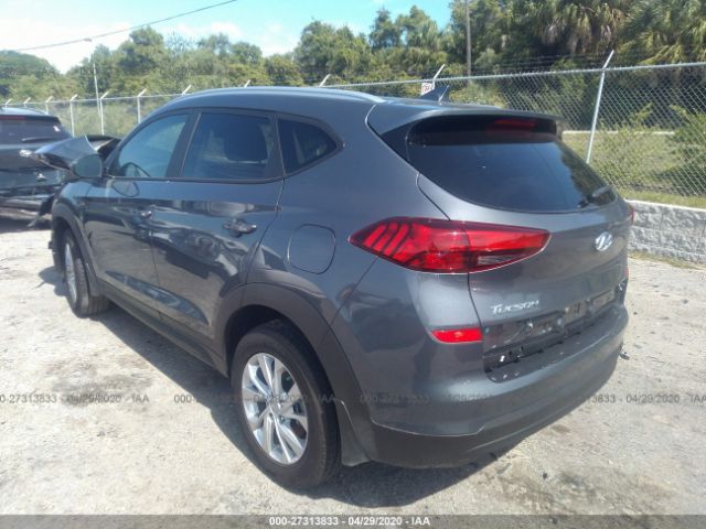 KM8J33A41KU078289 - 2019 HYUNDAI TUCSON LIMITED/SEL/SPORT/ULTIMAT Gray photo 3