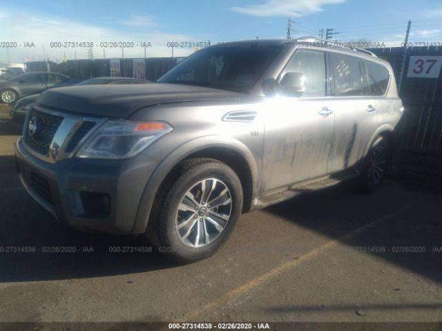 JN8AY2NC9K9587992 - 2019 NISSAN ARMADA SV/SL/PLATINUM Gray photo 2