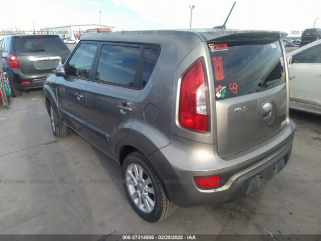 KNDJT2A68D7623566 - 2013 KIA SOUL +/!/SPORT Silver photo 3