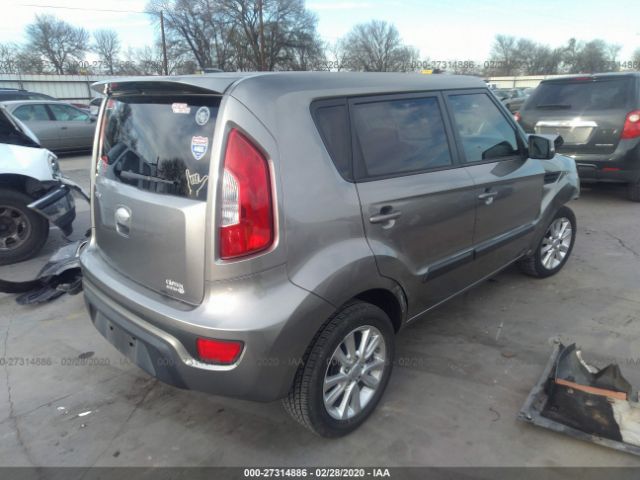 KNDJT2A68D7623566 - 2013 KIA SOUL +/!/SPORT Silver photo 4