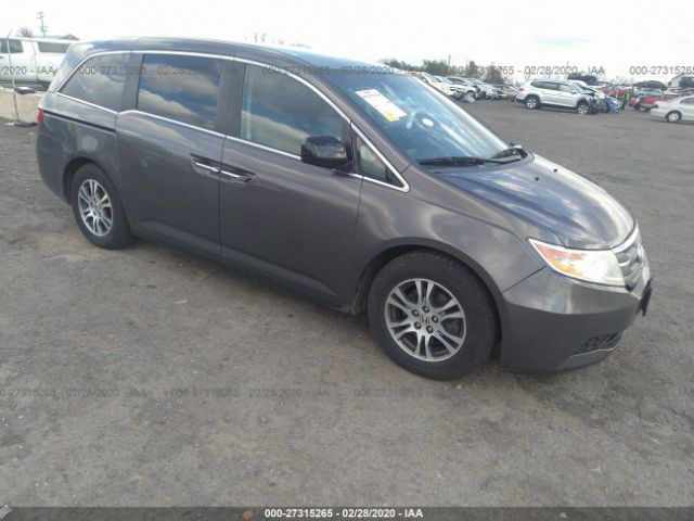 5FNRL5H49CB123563 - 2012 HONDA ODYSSEY EX Gray photo 1