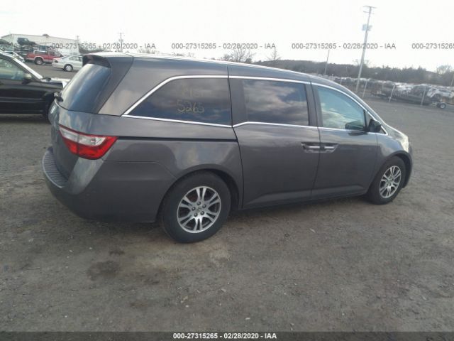 5FNRL5H49CB123563 - 2012 HONDA ODYSSEY EX Gray photo 4