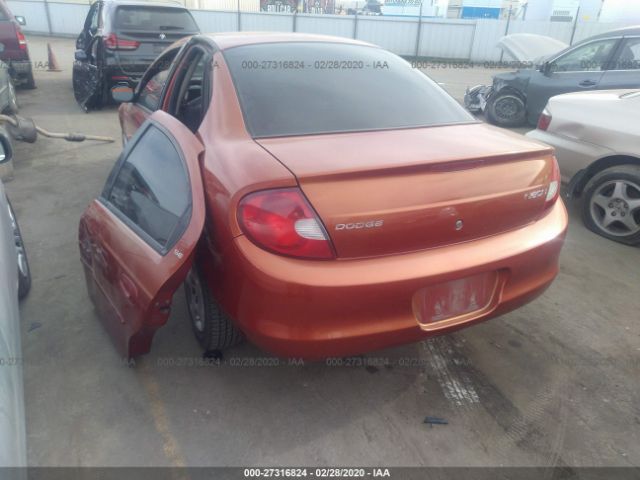 1B3ES46C91D240524 - 2001 DODGE NEON SE/ES Red photo 3