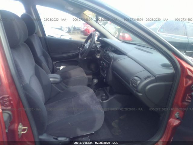 1B3ES46C91D240524 - 2001 DODGE NEON SE/ES Red photo 5