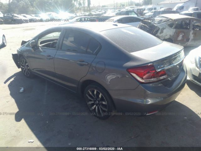 2HGFB2F98FH551613 - 2015 HONDA CIVIC EXL 灰色 照片 3