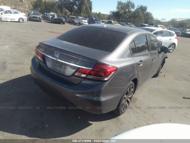 2HGFB2F98FH551613 - 2015 HONDA CIVIC EXL 灰色 照片 4
