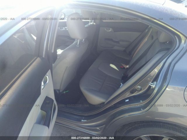 2HGFB2F98FH551613 - 2015 HONDA CIVIC EXL 灰色 照片 8