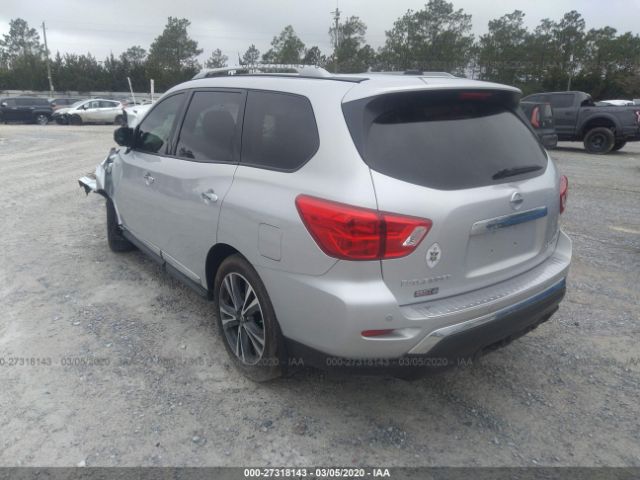 5N1DR2MN0JC670989 - 2018 NISSAN PATHFINDER S/SV/SL/PLATINUM Silver photo 3