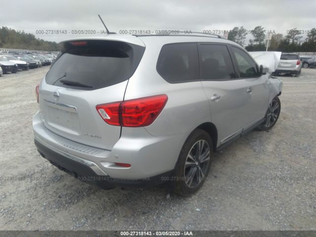 5N1DR2MN0JC670989 - 2018 NISSAN PATHFINDER S/SV/SL/PLATINUM Silver photo 4
