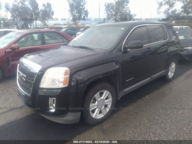 2CTALBEW3A6299520 - 2010 GMC TERRAIN SLE Black photo 2