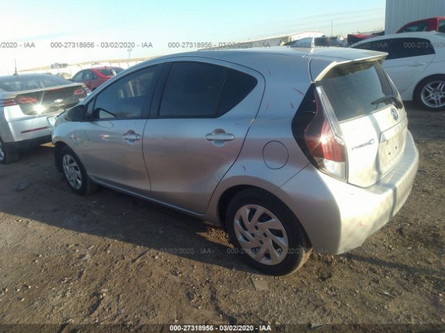 JTDKDTB30F1577636 - 2015 TOYOTA PRIUS C  Silver photo 3