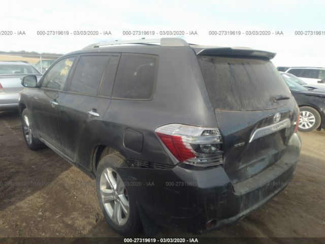 JTEES42A182088727 - 2008 TOYOTA HIGHLANDER LIMITED Gray photo 3