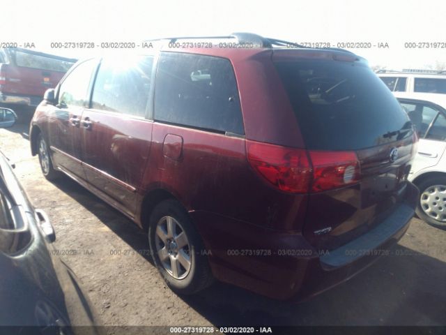 5TDZK23C67S032624 - 2007 TOYOTA SIENNA CE/LE Red photo 3